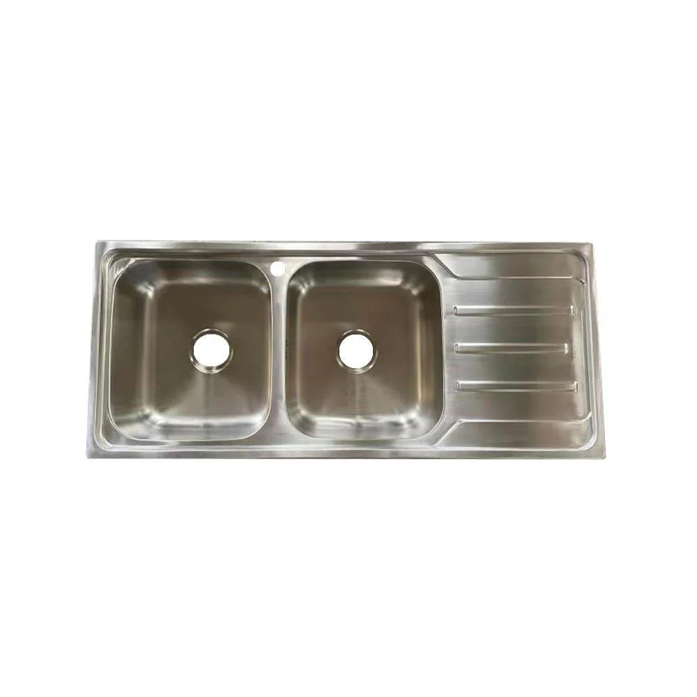 Bass 1200mm Double Bowl Kitchen Sink with Drainer - Image 8