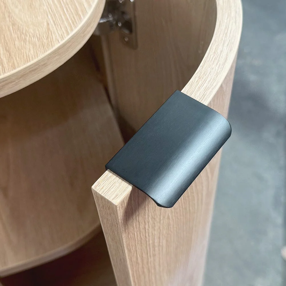 Ellie 600mm Curved Timber Wall Hung Bathroom Vanity - Image 4