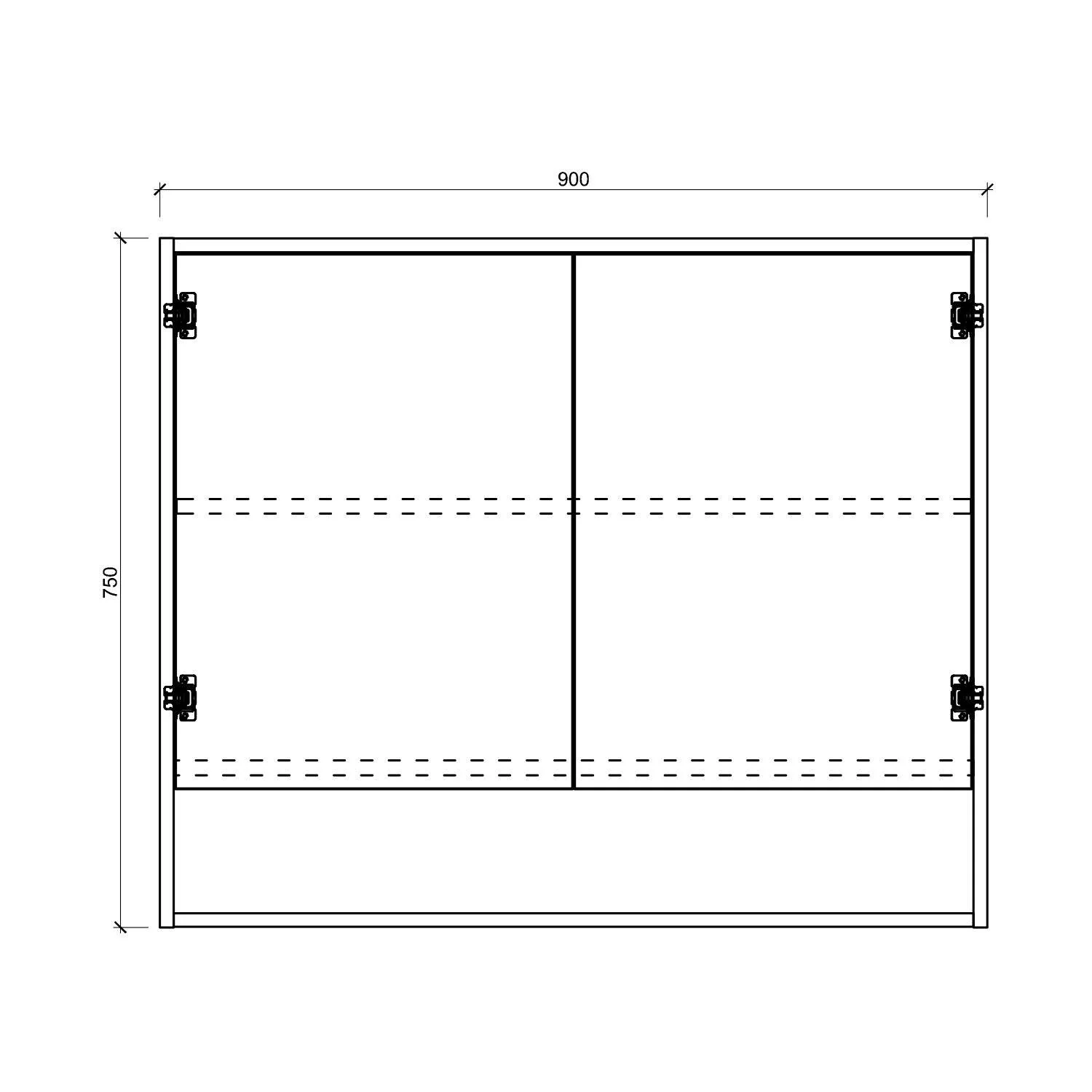 Clearance - ALBANY 900mm Oak Shaving Cabinet - Image 5