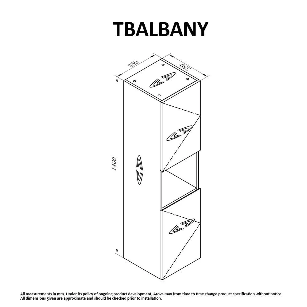 Albany Tallboy Bathroom Cabinet - Image 5