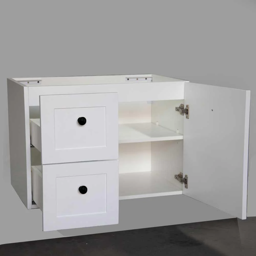 Clearance - AUSTIN 750mm Wall Hung Bathroom Vanity Left Hand Side - Image 5