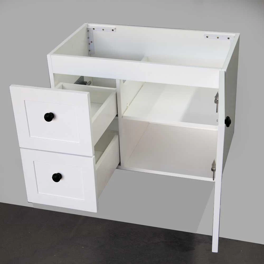 Clearance - AUSTIN 750mm Wall Hung Bathroom Vanity Left Hand Side - Image 6