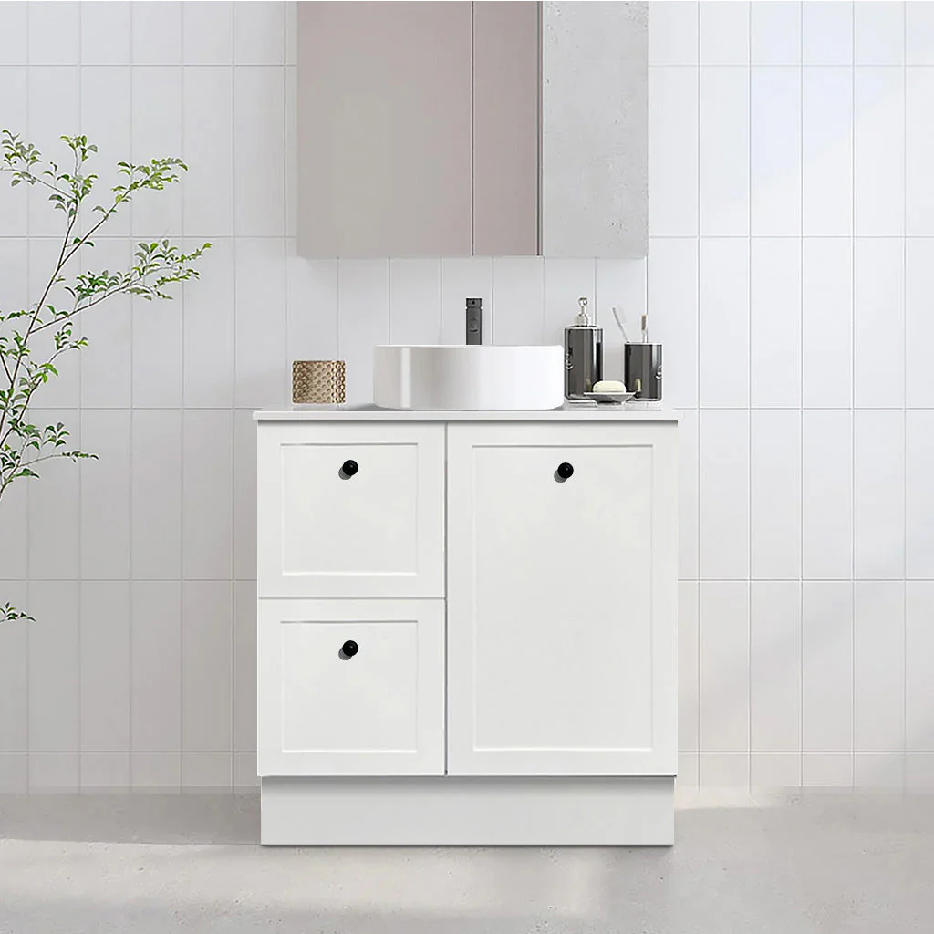 Clearance - AUSTIN 750mm Floor Standing Bathroom Vanity Left Hand Side - Image 4