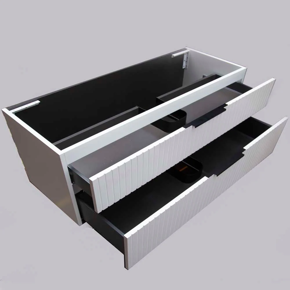 Bronte 1200mm Wall Hung Bathroom Vanity - Matte White - Image 6