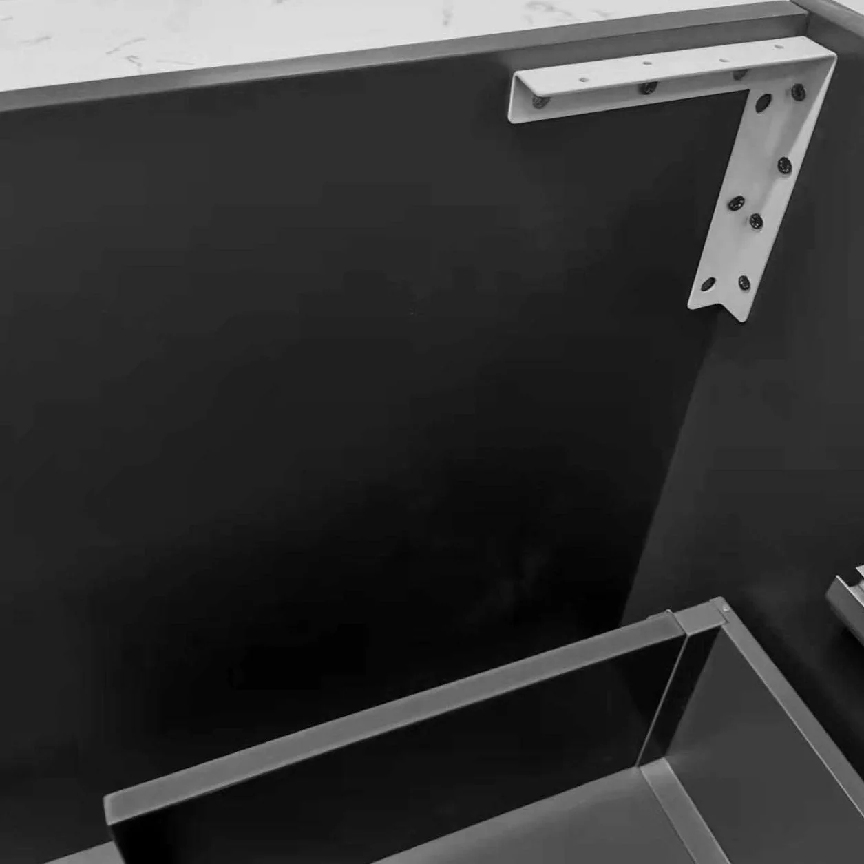 Bronte 750mm Wall Hung Bathroom Vanity - Matte Black - Image 10