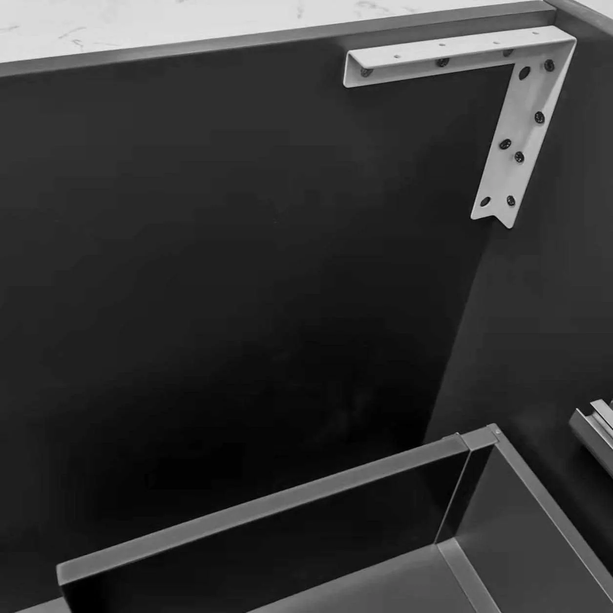 Bronte 900mm Wall Hung Bathroom Vanity - Matte Black - Image 9