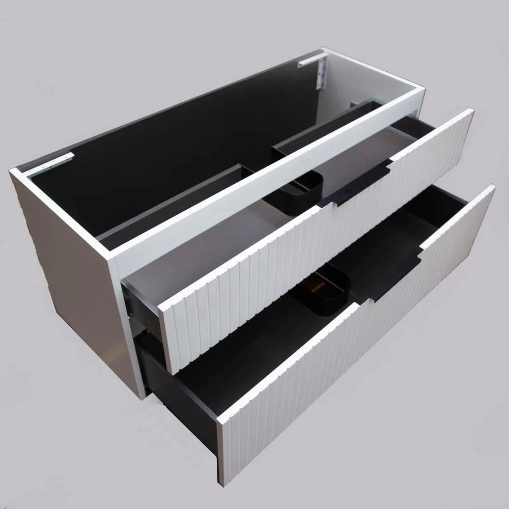 Bronte 900mm Wall Hung Bathroom Vanity - Matte White - Image 7