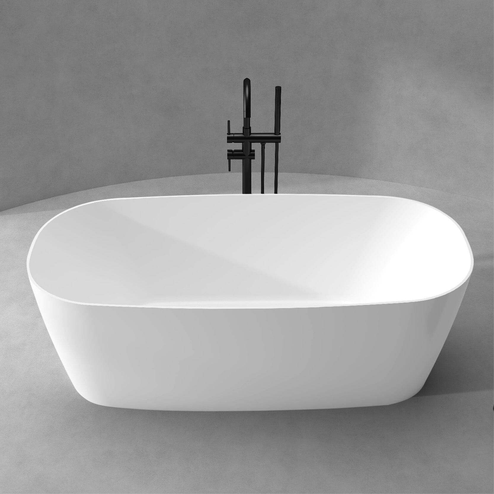 Clearance - DANA 1700mm Oval Freestanding Bathtub Gloss White - Image 4