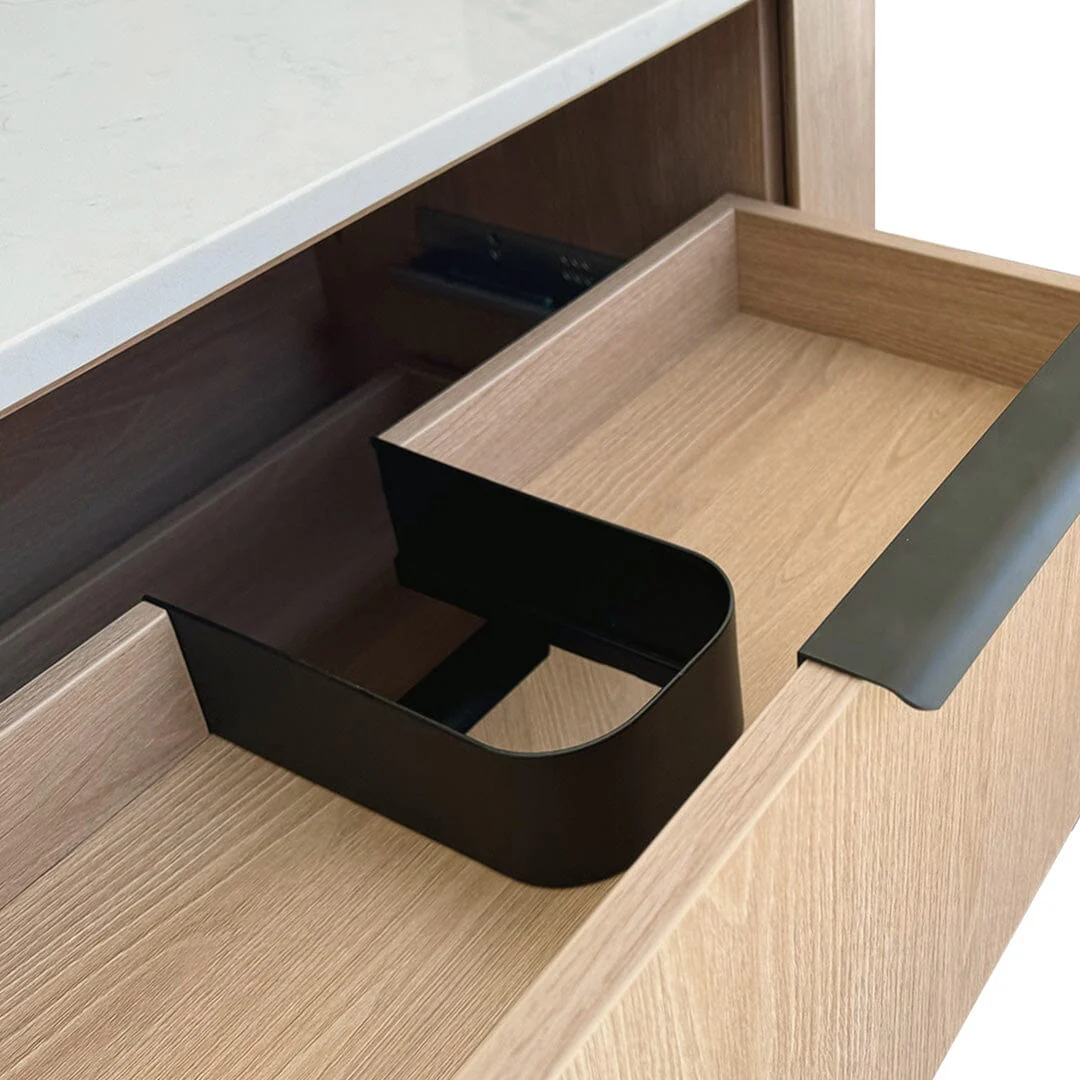 Ellie 1500mm Curved Timber Wall Hung Bathroom Vanity - Image 5