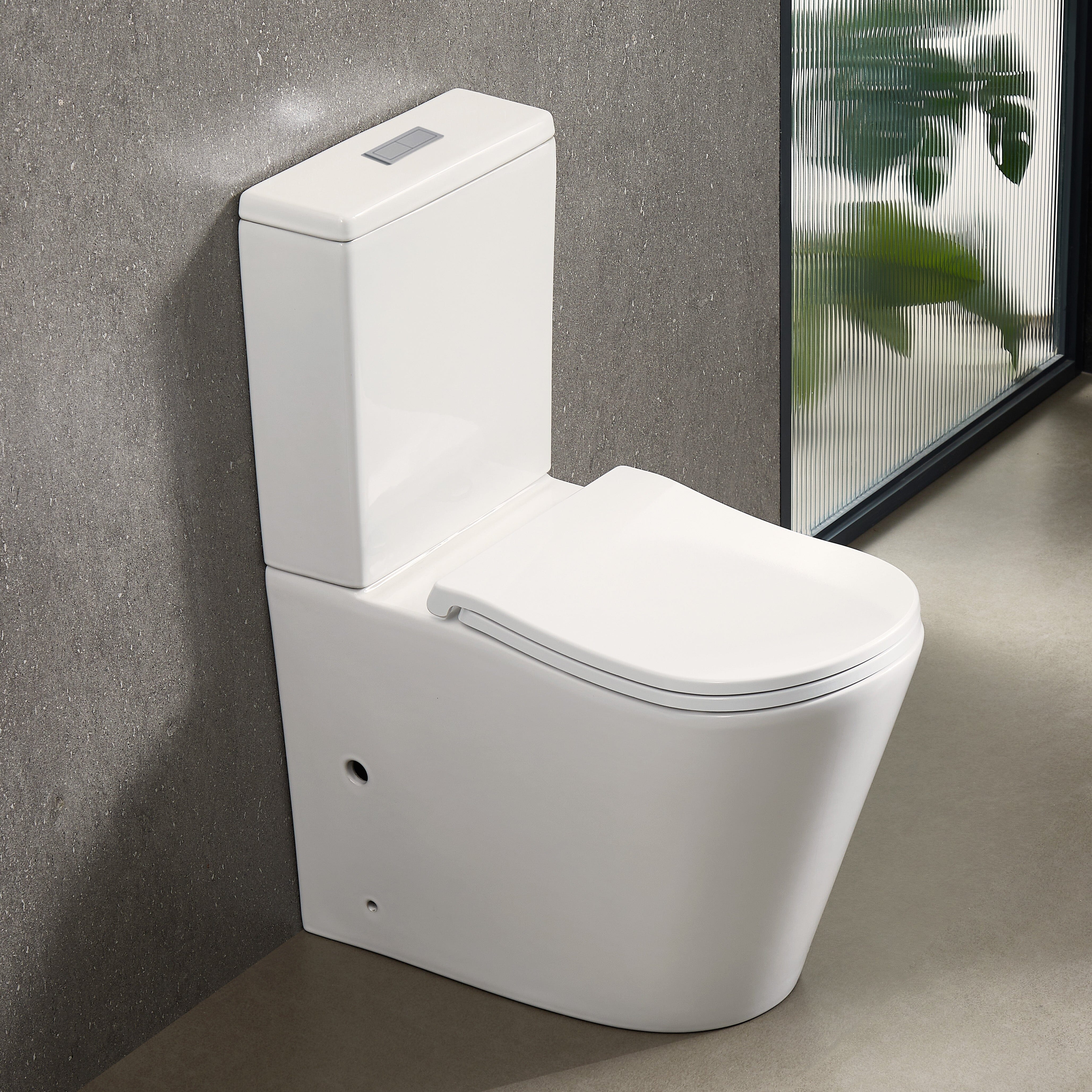 ErgoFlow Edge67 Ergonomic Rimless Tornado Back to Wall Toilet - Image 10