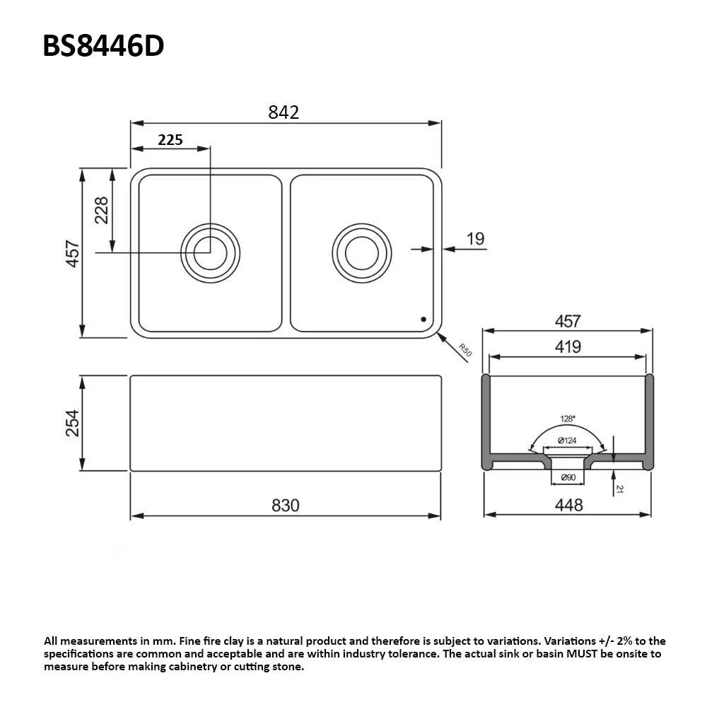 Chelsea 84 Fine Fireclay Butlers Kitchen Sink - Image 5