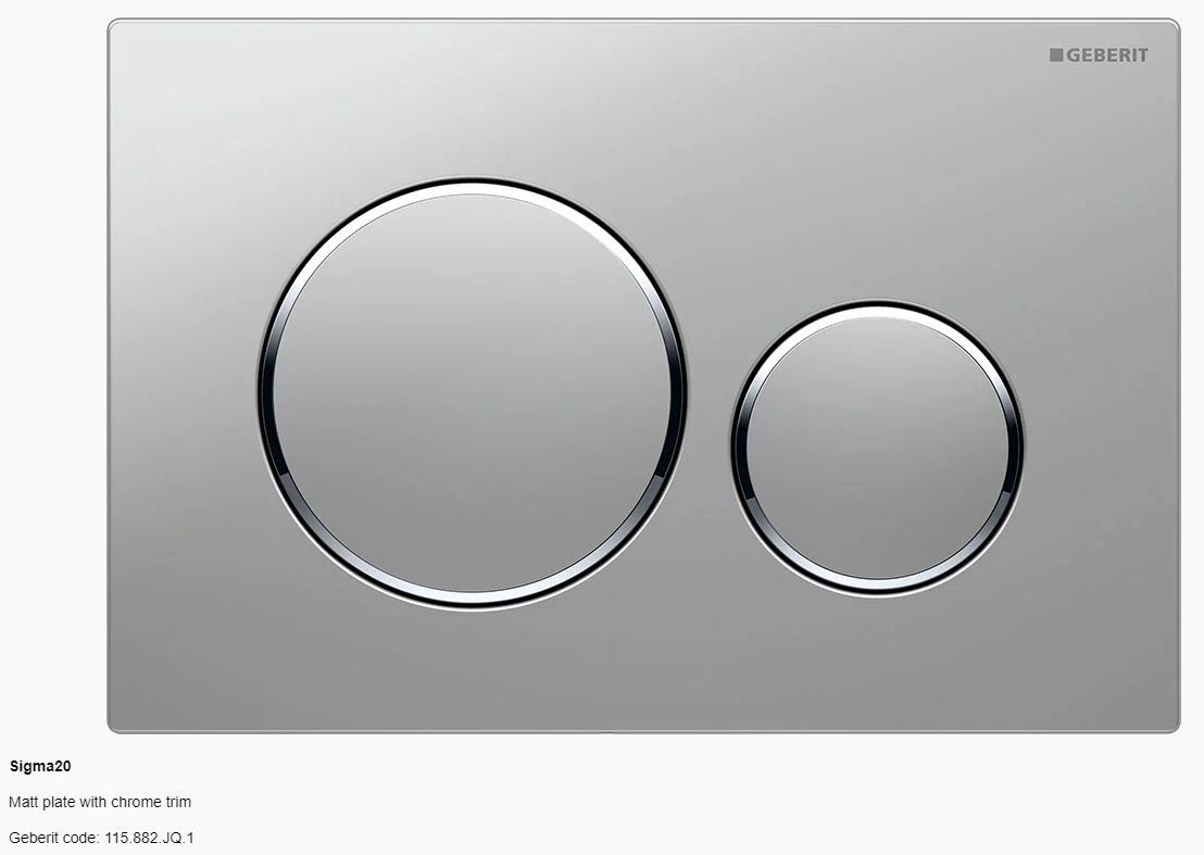 Geberit Sigma 20 Dual Flush Button and Plate - Image 10