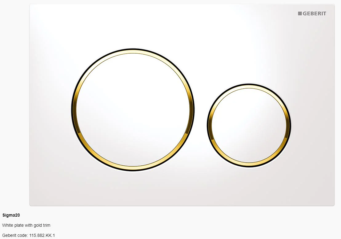 Geberit Sigma 20 Dual Flush Button and Plate - Image 7