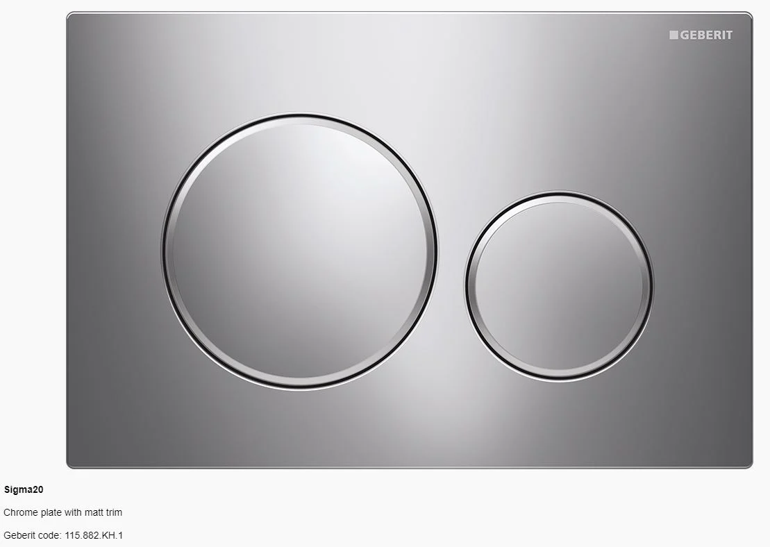 Geberit Sigma 20 Dual Flush Button and Plate - Image 9