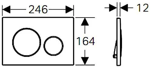 Geberit Sigma 20 Dual Flush Button and Plate - Image 3