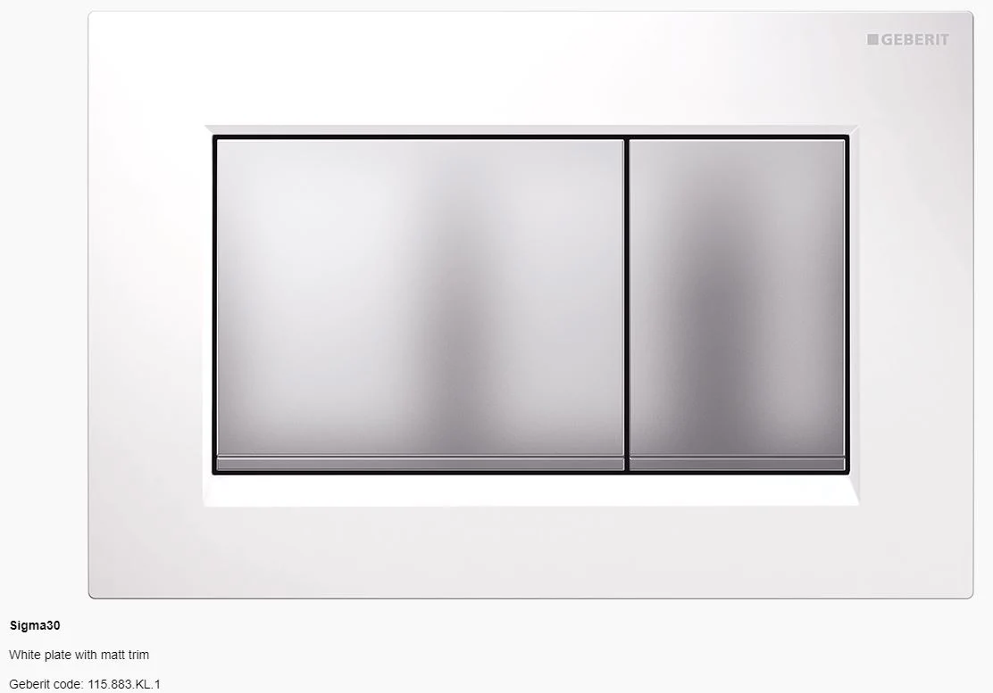 Geberit Sigma 30 Dual Flush Button and Plate - Tone in Tone | A touch of fun - Image 10
