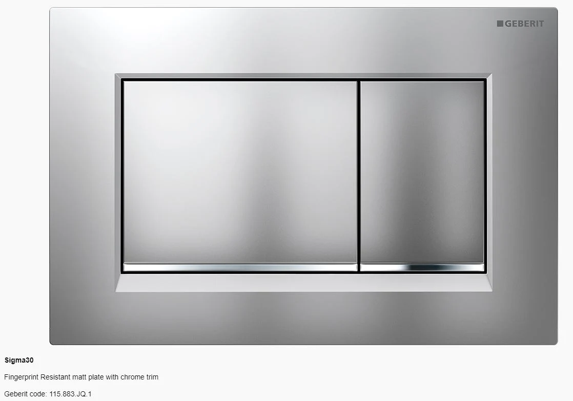 Geberit Sigma 30 Dual Flush Button and Plate - Tone in Tone | A touch of fun - Image 11