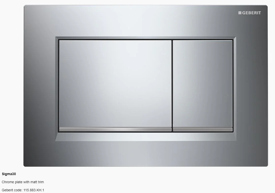 Geberit Sigma 30 Dual Flush Button and Plate - Tone in Tone | A touch of fun - Image 12