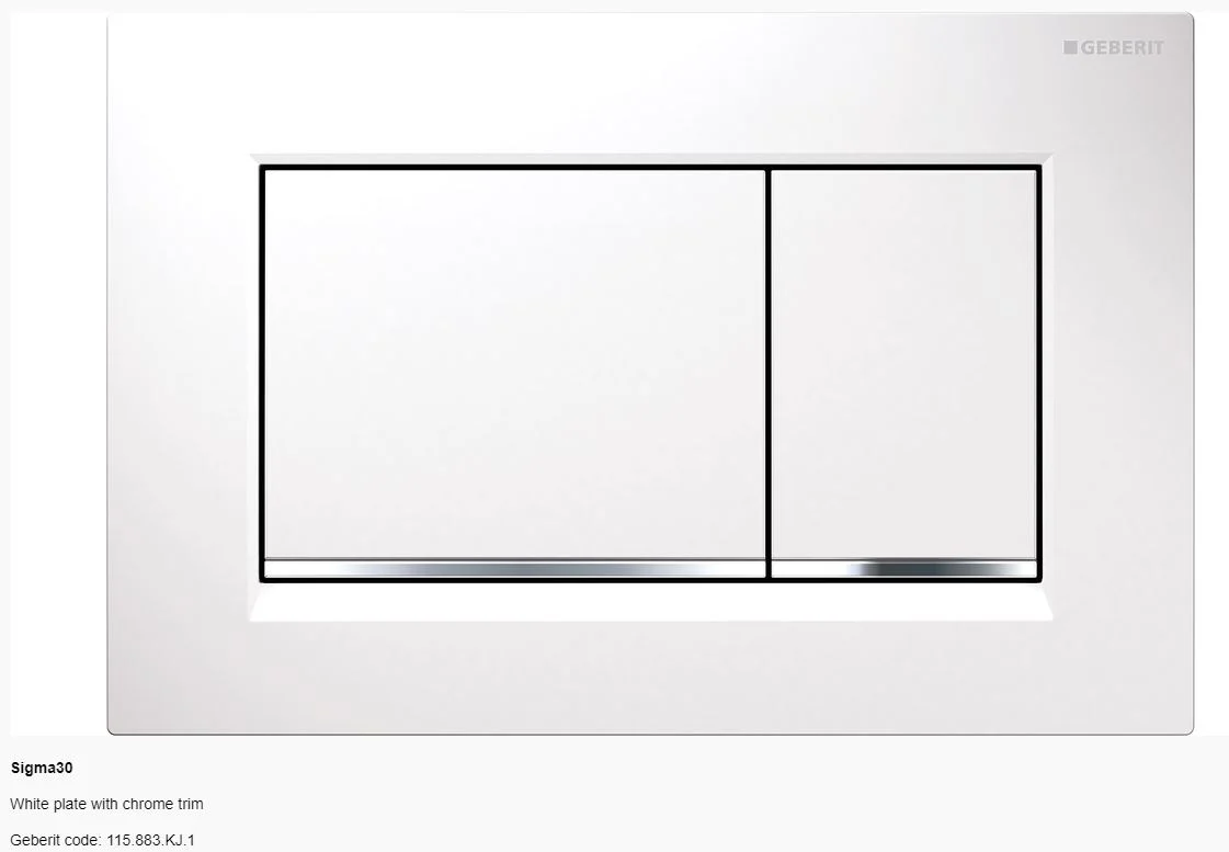 Geberit Sigma 30 Dual Flush Button and Plate - Tone in Tone | A touch of fun - Image 6