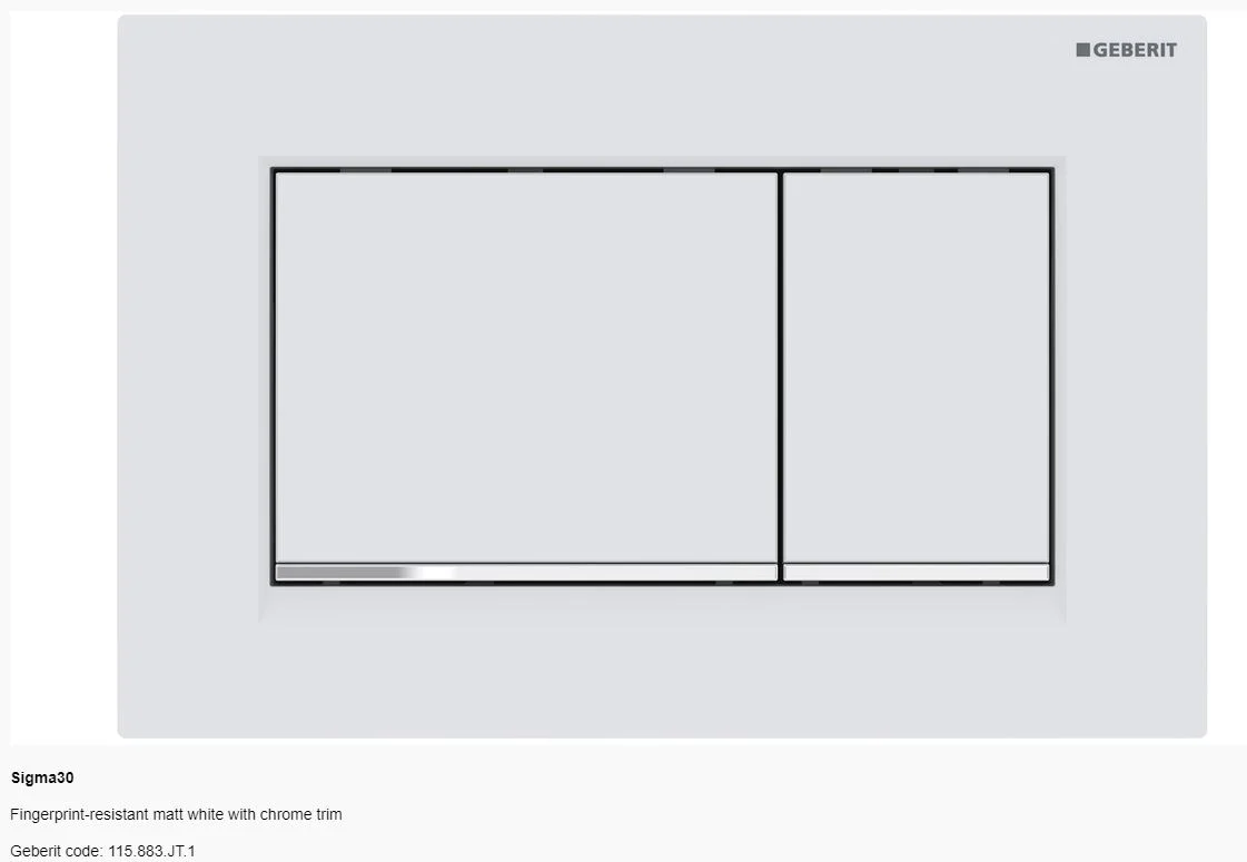 Geberit Sigma 30 Dual Flush Button and Plate - Tone in Tone | A touch of fun - Image 7