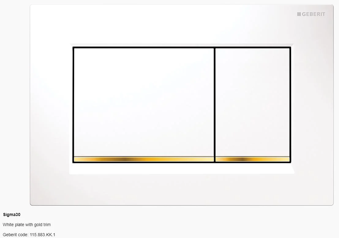 Geberit Sigma 30 Dual Flush Button and Plate - Tone in Tone | A touch of fun - Image 9