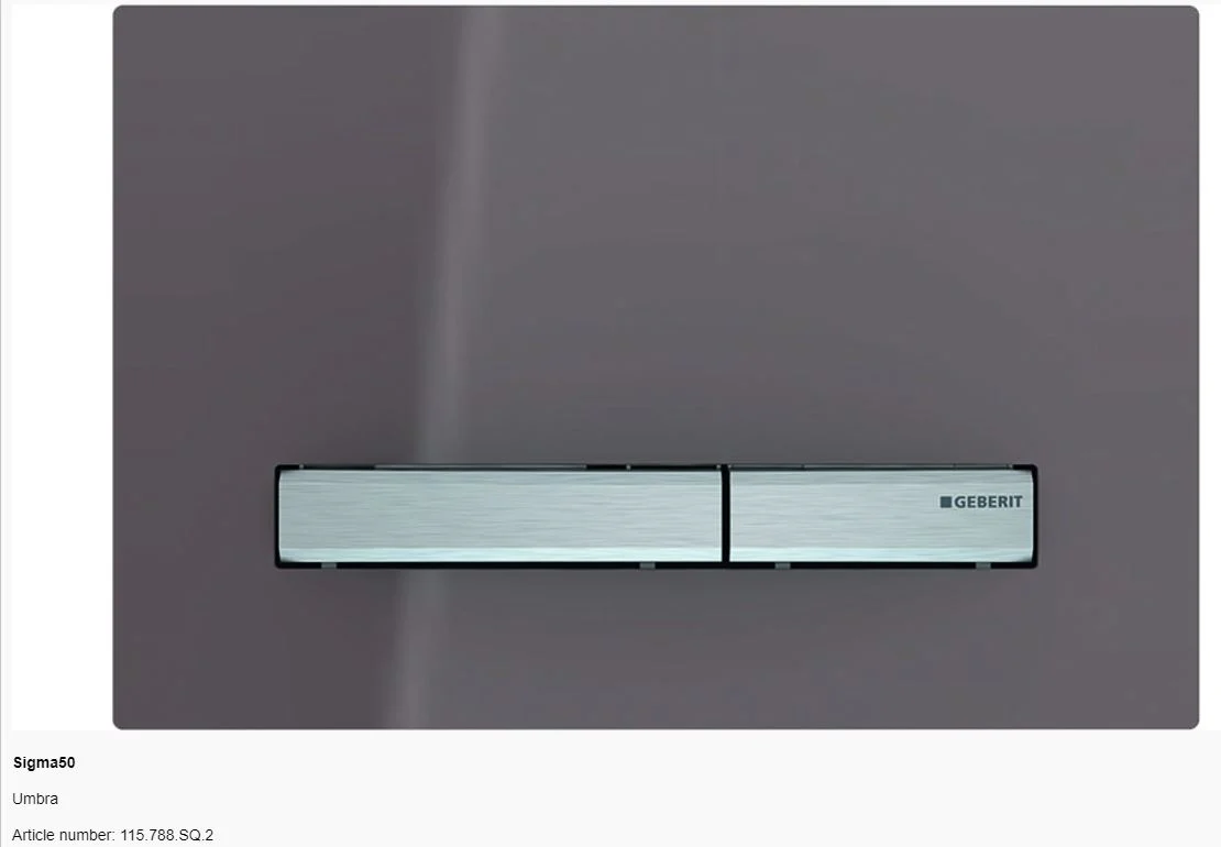 Geberit Sigma 50 Glass Dual Flush Button and Plate - Image 3