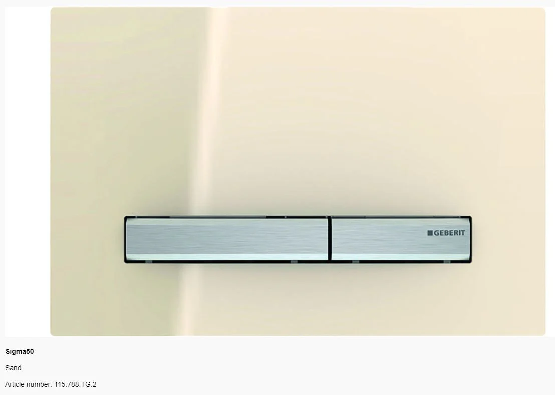 Geberit Sigma 50 Glass Dual Flush Button and Plate - Image 5