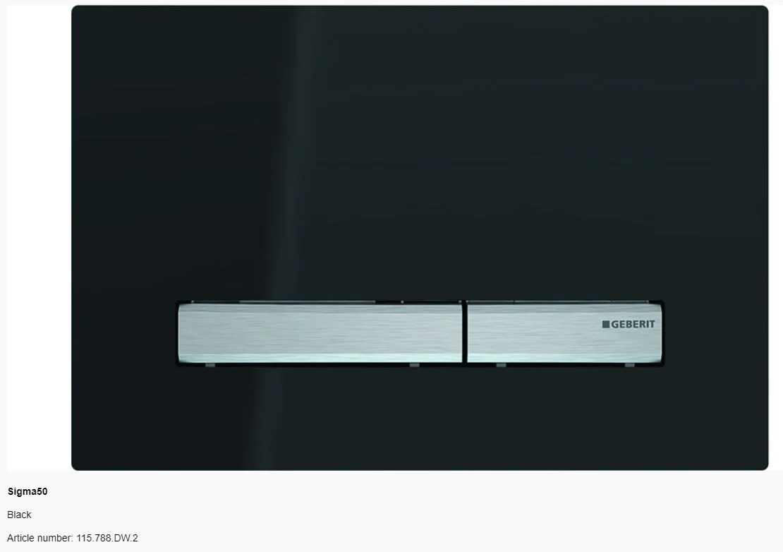 Geberit Sigma 50 Glass Dual Flush Button and Plate - Image 6