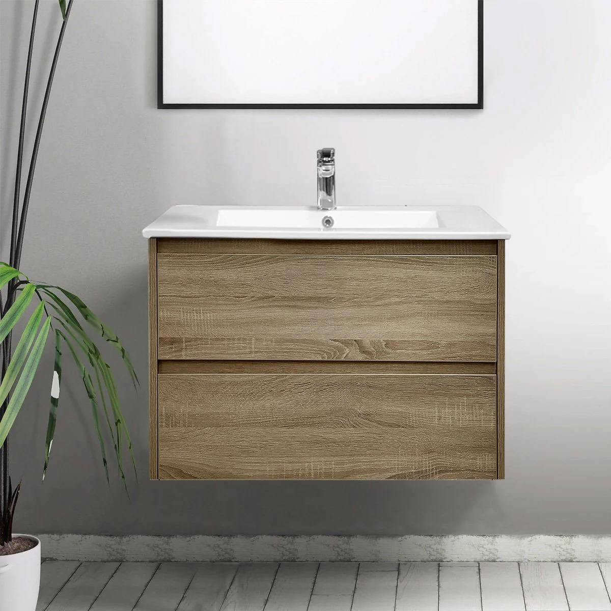 KRIS 750mm Timber Wall Hung Vanity - Image 3