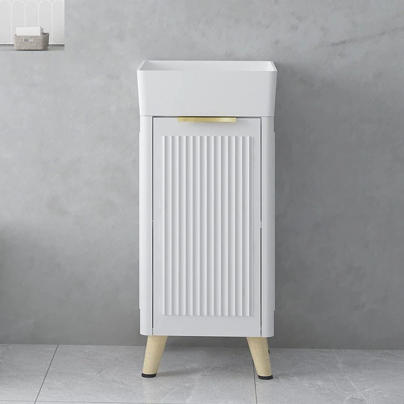 Lexi 400mm Small Vanity Chalk White & White Basin Set - Image 3