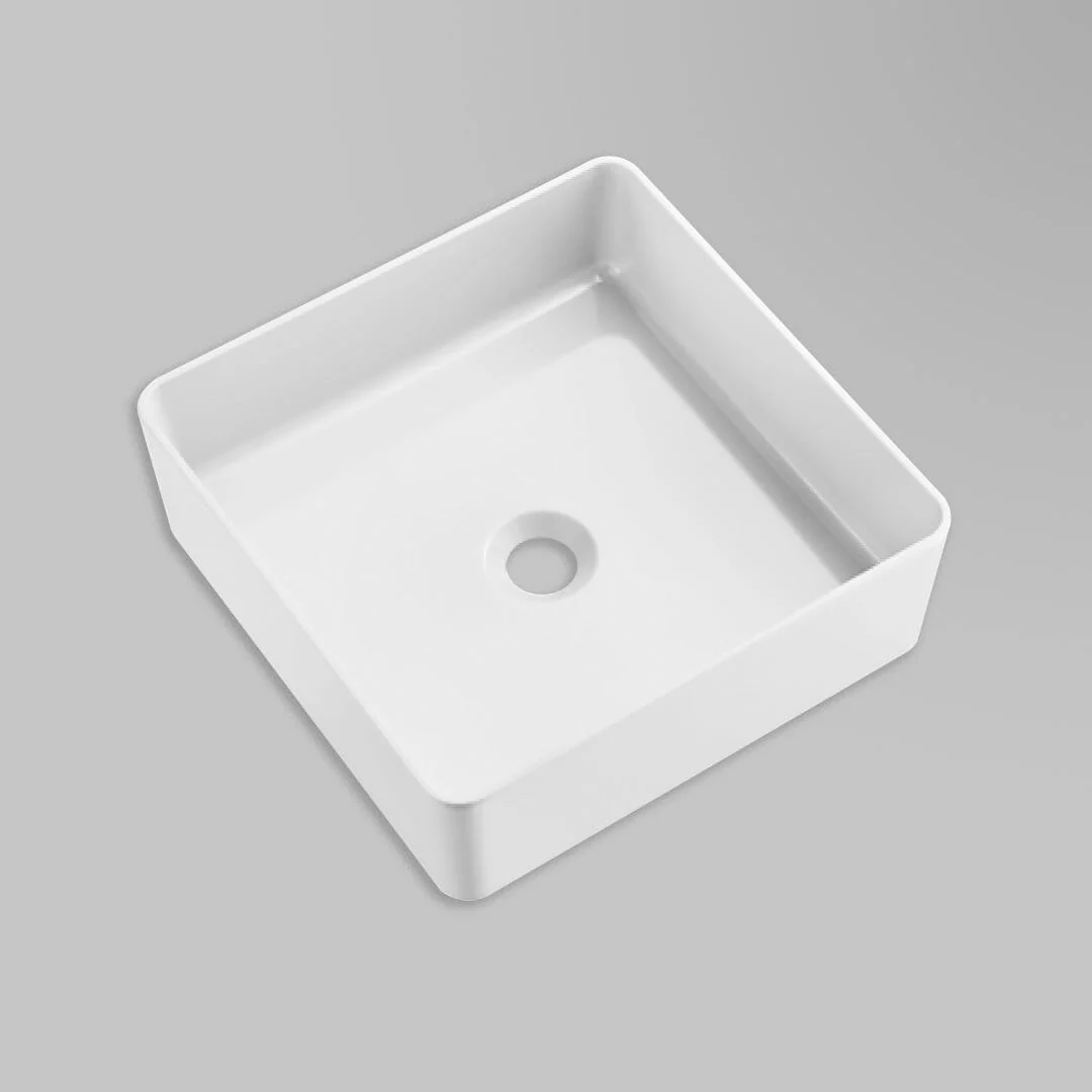 Lexi 400mm Small Vanity Almond & White Basin Set - Image 8