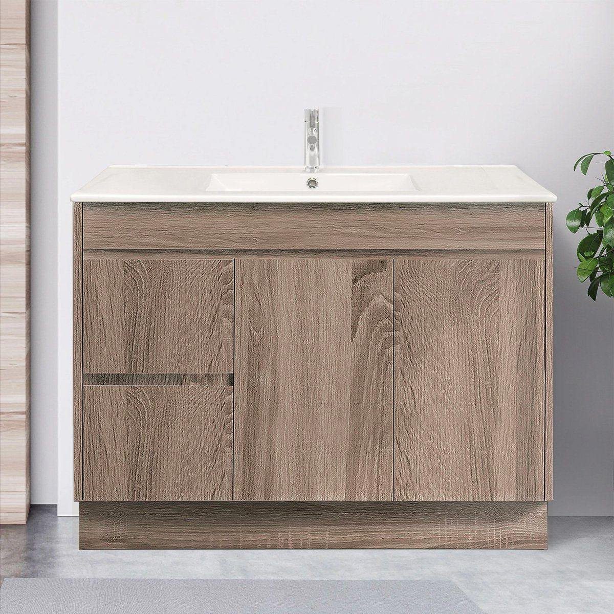 Clearance - LOGAN 1200mm Timber Floor Standing Bathroom Vanity Left Hand Side - Image 3