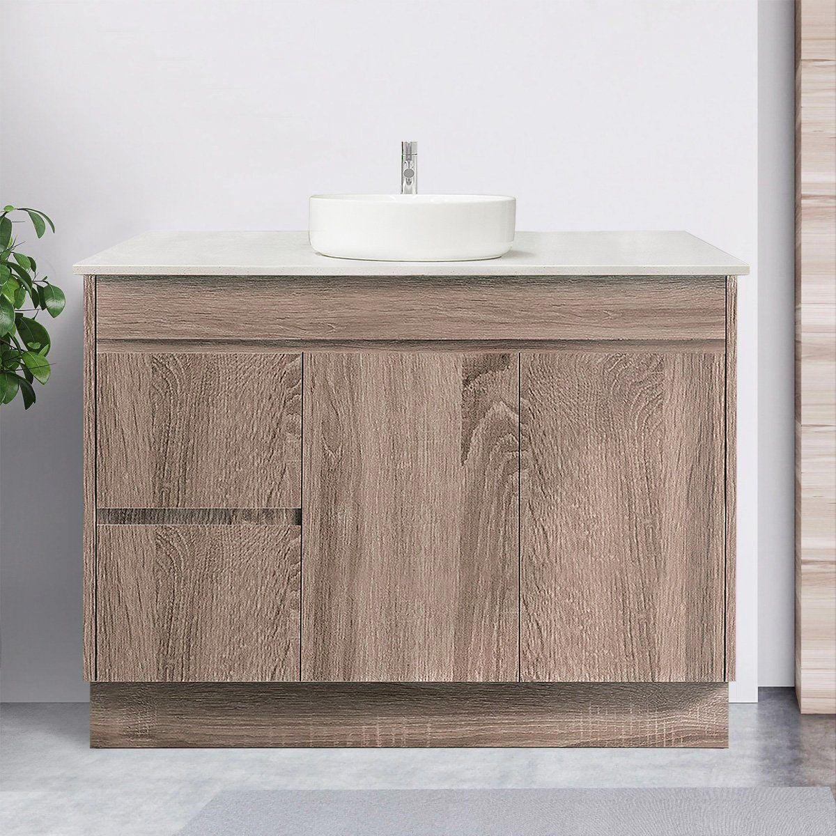 Clearance - LOGAN 1200mm Timber Floor Standing Bathroom Vanity Left Hand Side - Image 4