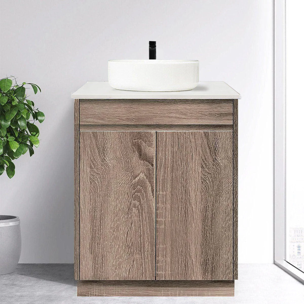 Clearance - LOGAN 600mm Timber Bathroom Vanity - Image 5