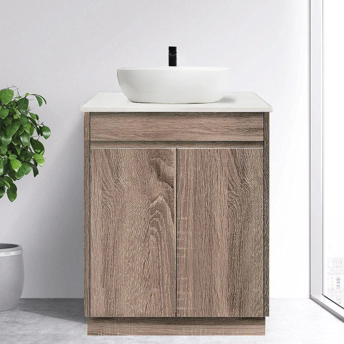 Clearance - LOGAN 600mm Timber Bathroom Vanity - Image 6