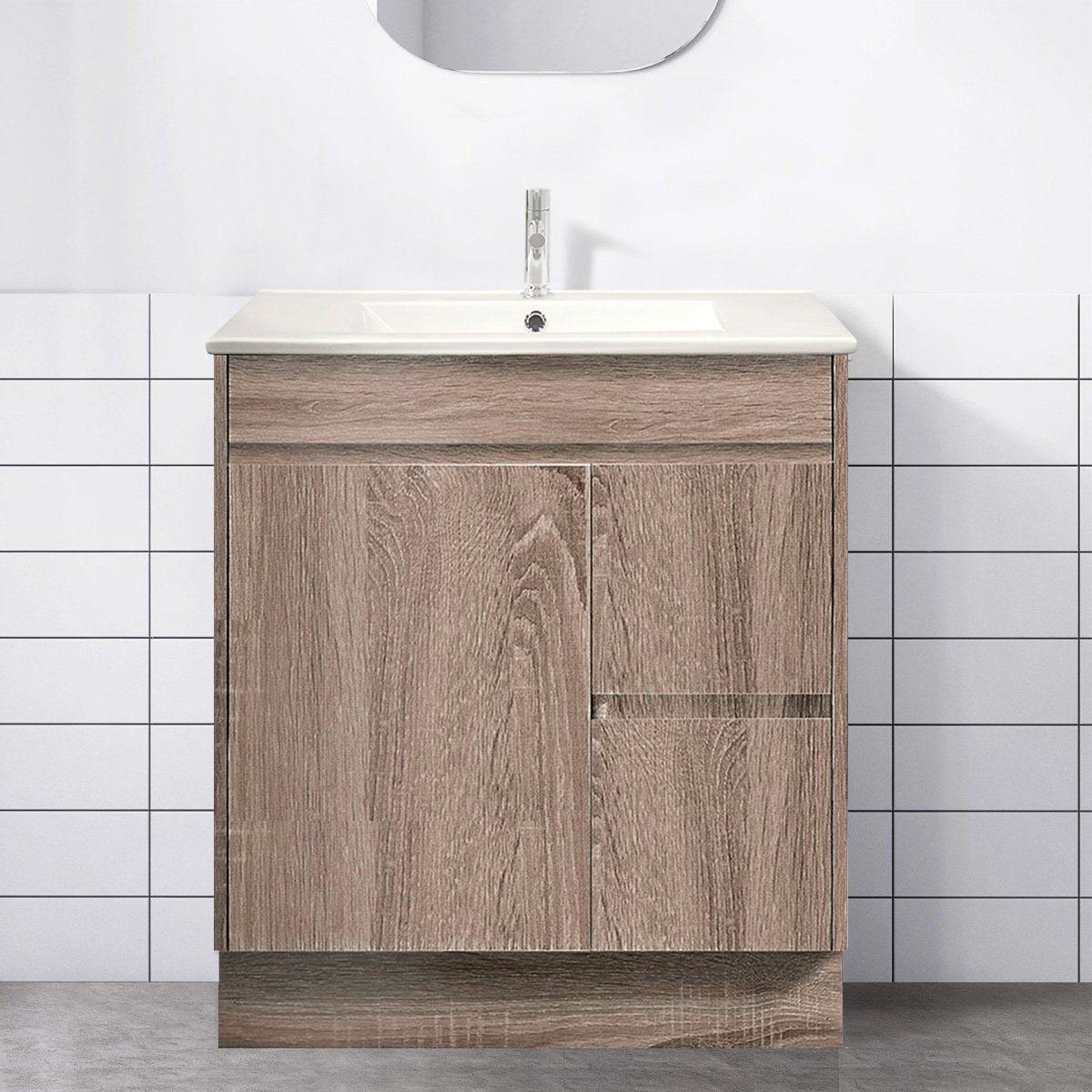 Clearance - Logan 750mm Timber Vanity Right Hand Side - Image 3