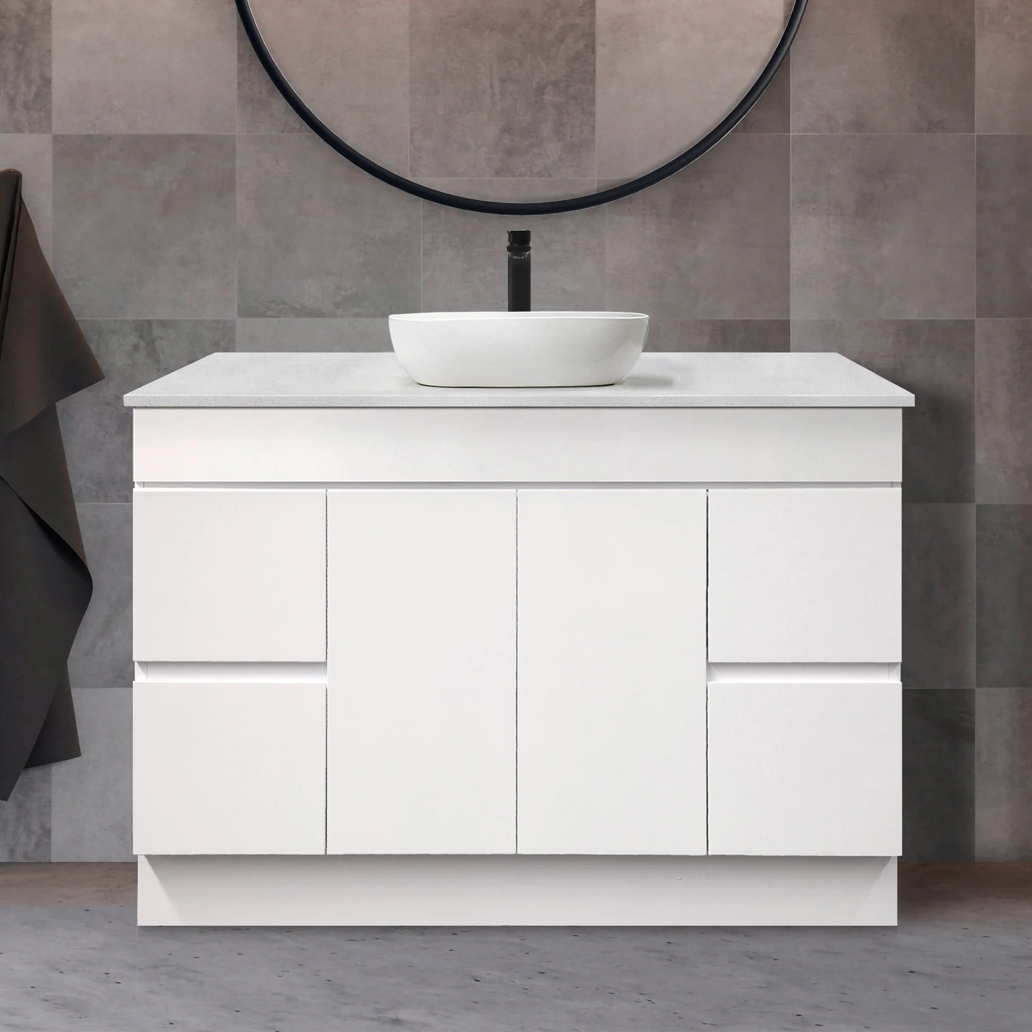Clearance - LUCA 1200mm Single Bowl Bathroom Vanity - Image 4