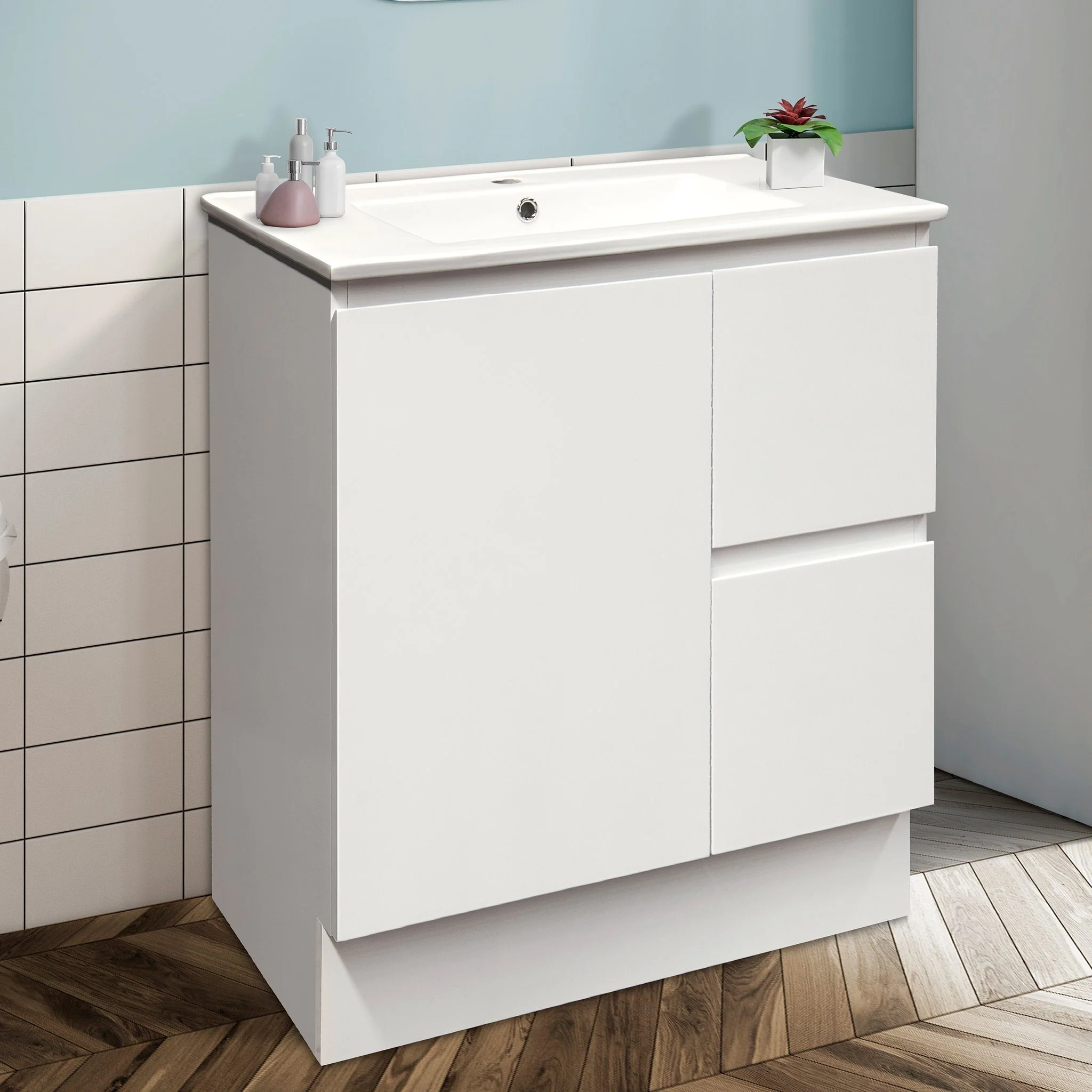 Clearance - LUCA 750mm Bathroom Vanity Right Hand Side - Image 4