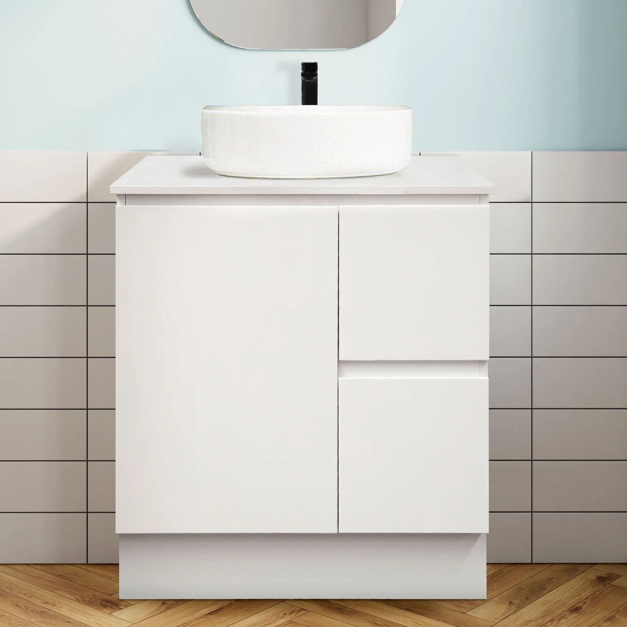 Clearance - LUCA 750mm Bathroom Vanity Right Hand Side - Image 13