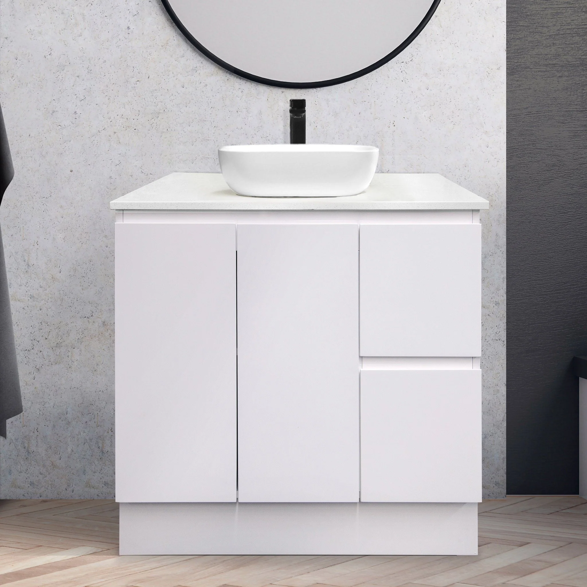 Clearance - LUCA 900mm Vanity Floor Standing Cabinet Right Hand Side - Image 3