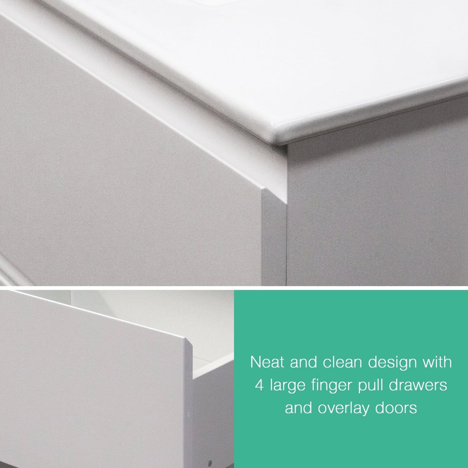 Clearance - Mia 1200mm Floor Standing Bathroom Vanity - Single Bowl - Image 3