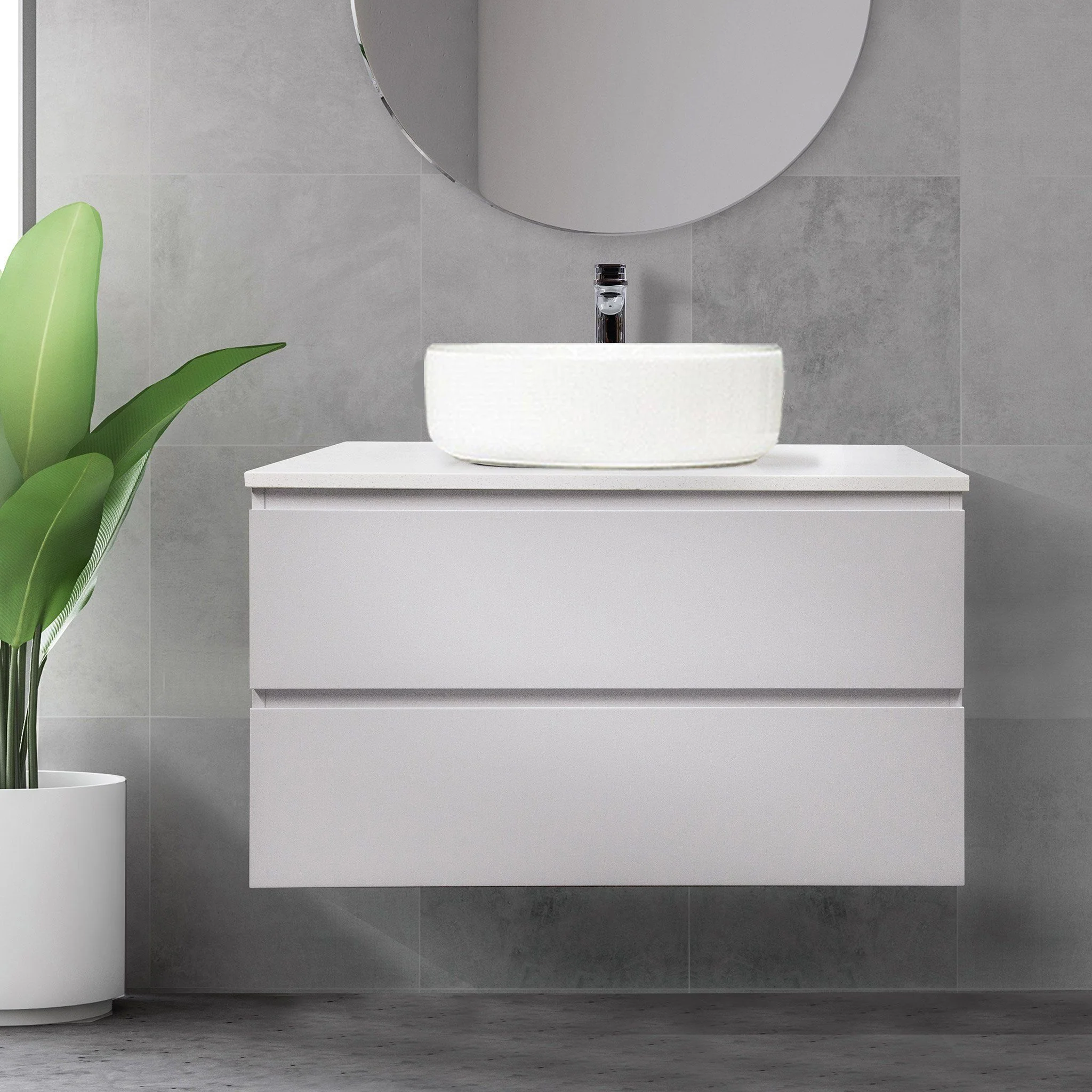 Clearance - Mia 900mm Wall Hung Vanity - Image 4