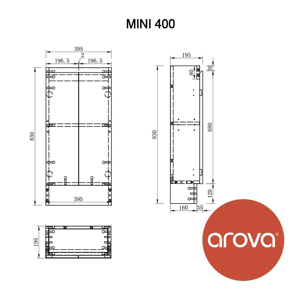 MINI 400mm Compact Bathroom Vanity - Image 3