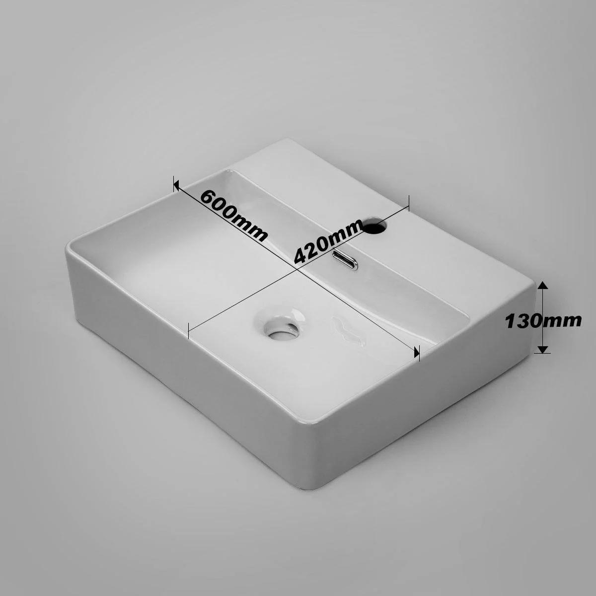 BRAVO 60 Above Counter Basin 1 Tap Hole - Image 7