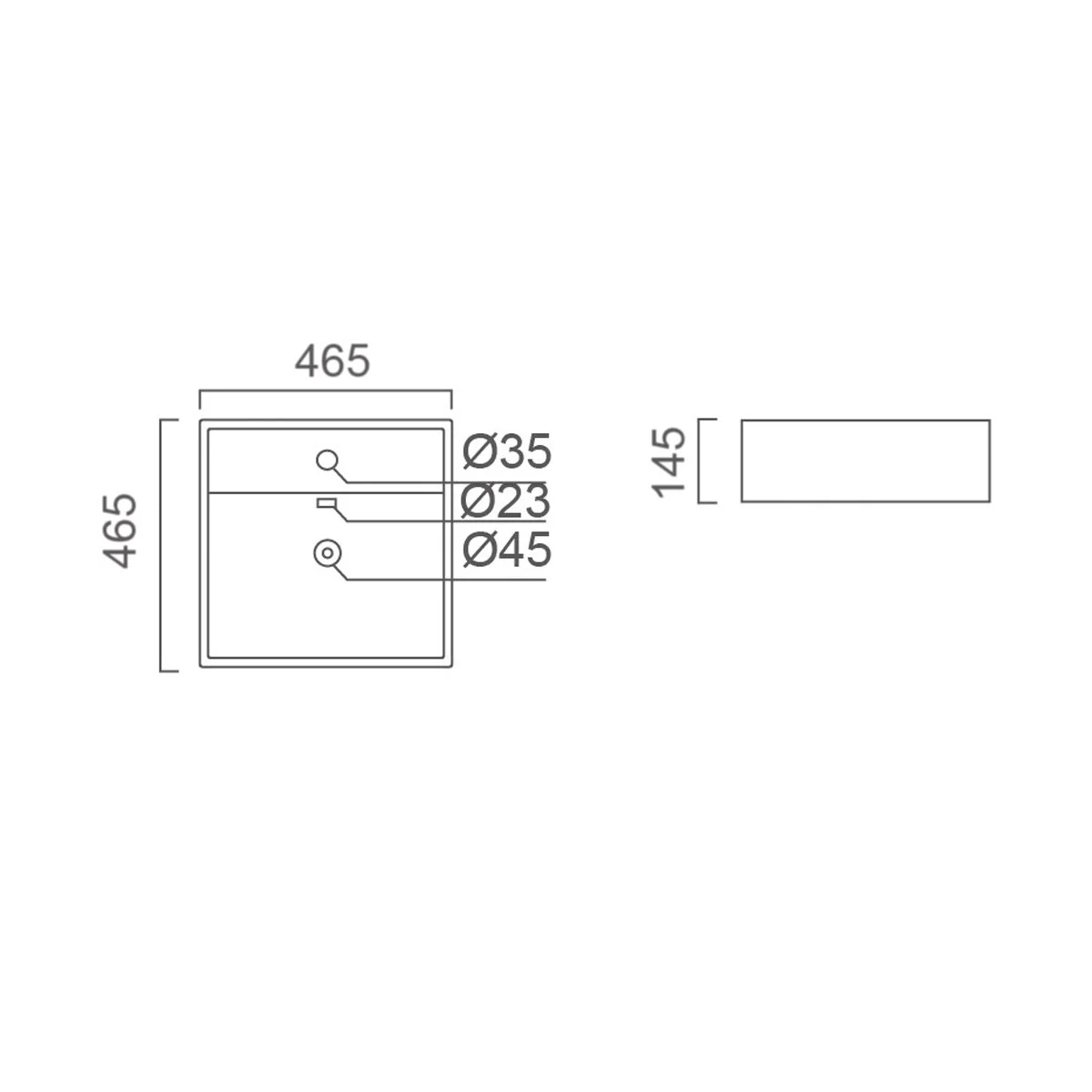 MAYFAIR Above Counter Basin 1 Tap Hole - Image 9
