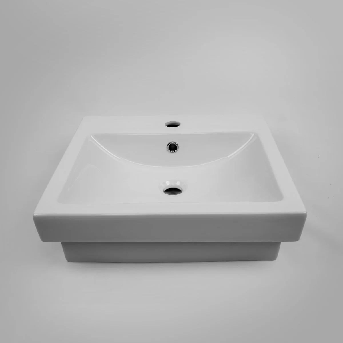 MEGGA-2 Half Inset Square Basin 1 Tap Hole - Image 6