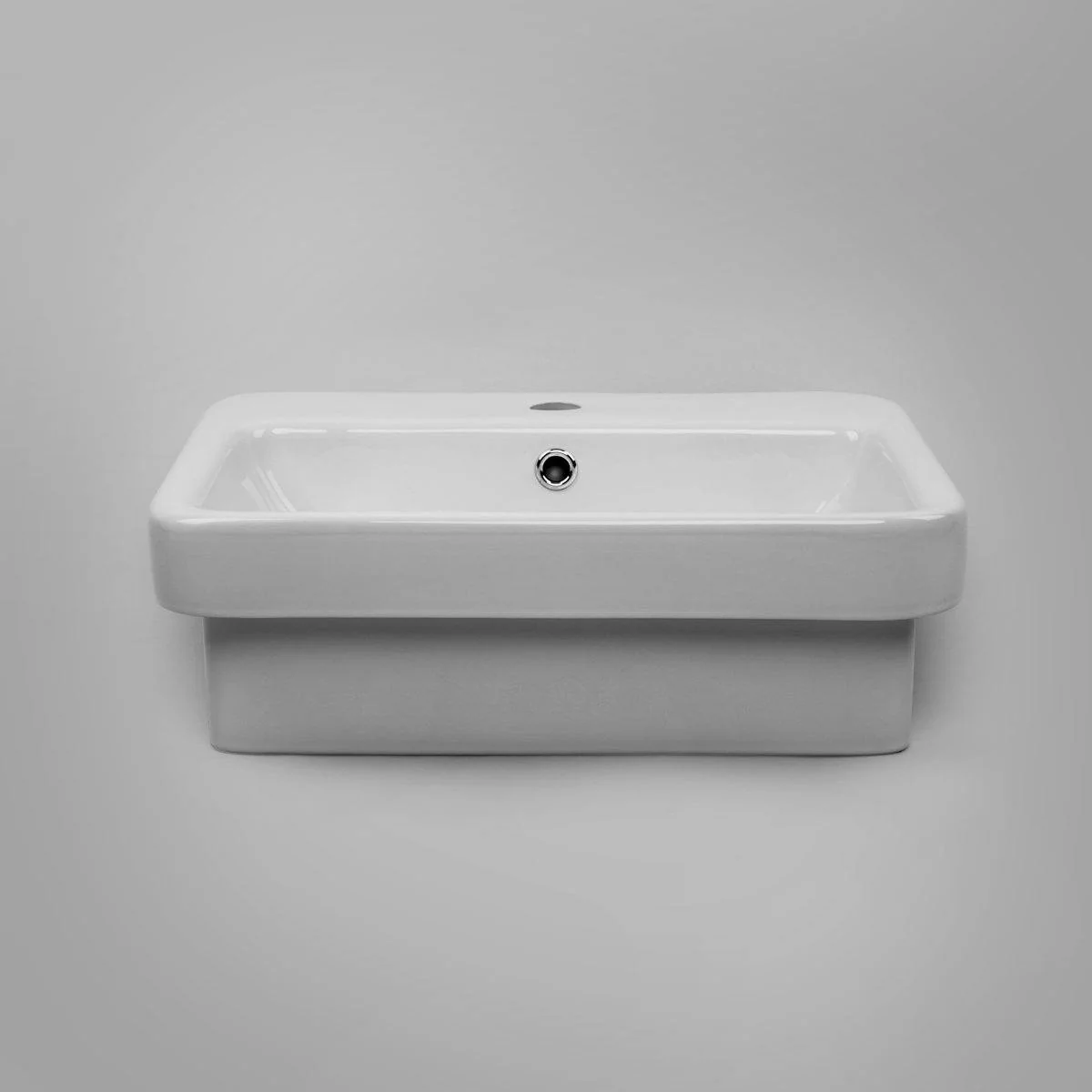 CoCo Half Inset Basin Soft Corners 1 Tap Hole - Image 9
