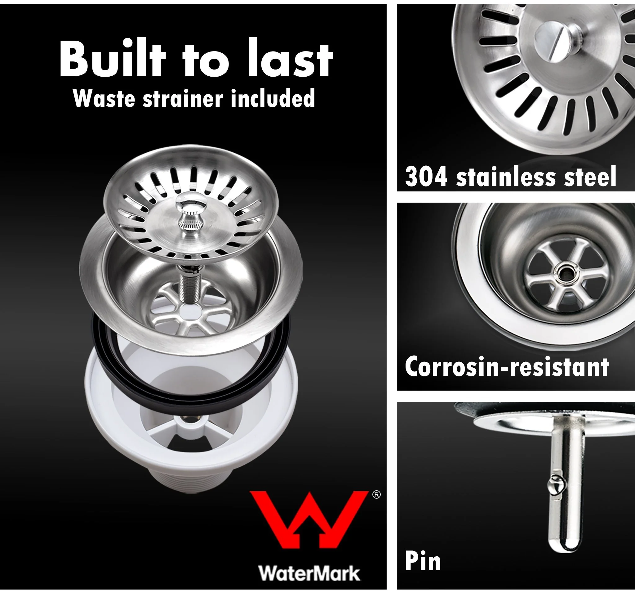 ULTIMO 1.5mm 670W x 450D 1 1/2  Bowl Handmade Kitchen Sink Top Undermount - SSD6745D - Image 10