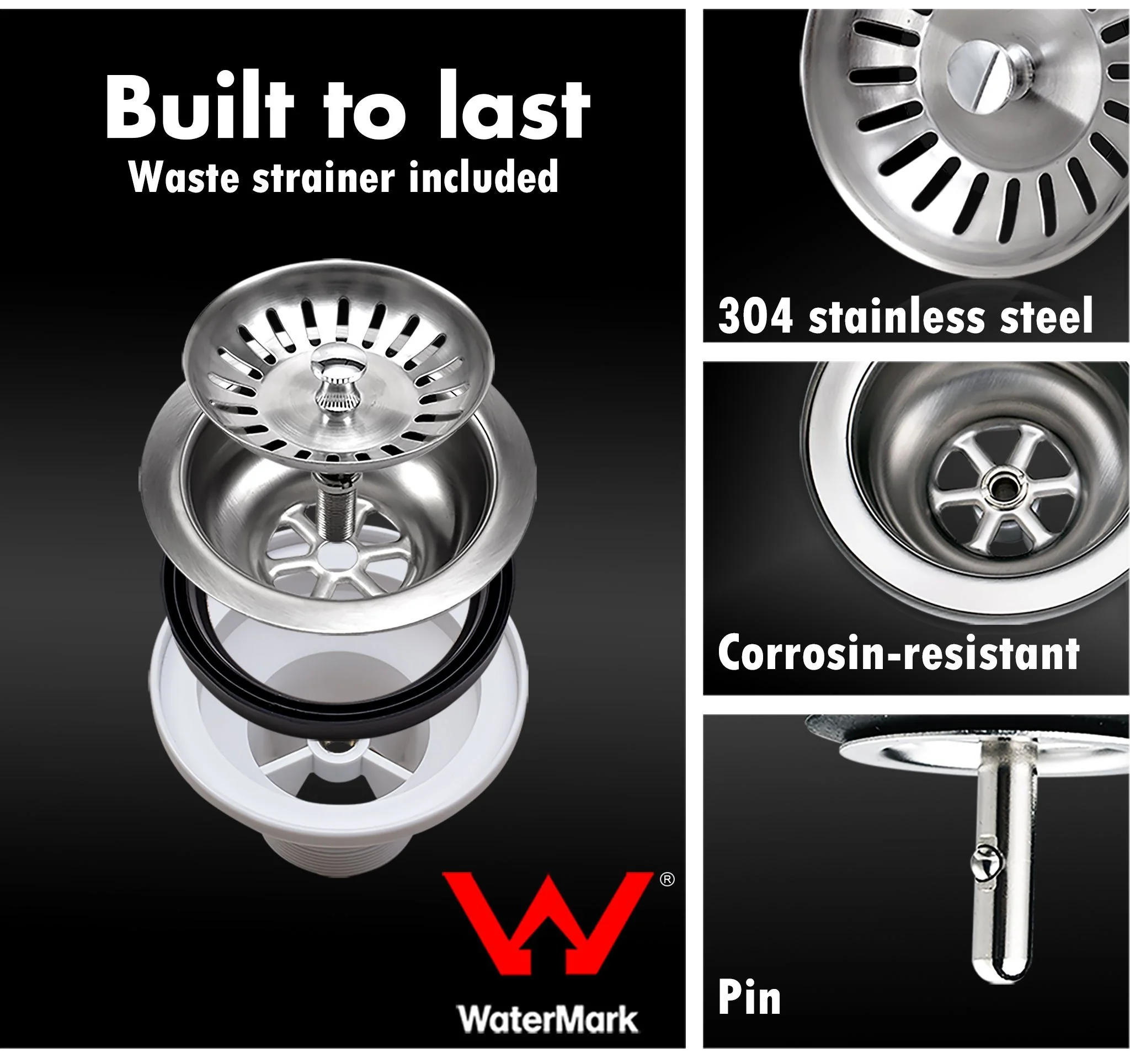 ULTIMO 1.5mm 1300W x 450D Double Bowl Sink with Drainer - SSD1345 - Image 10