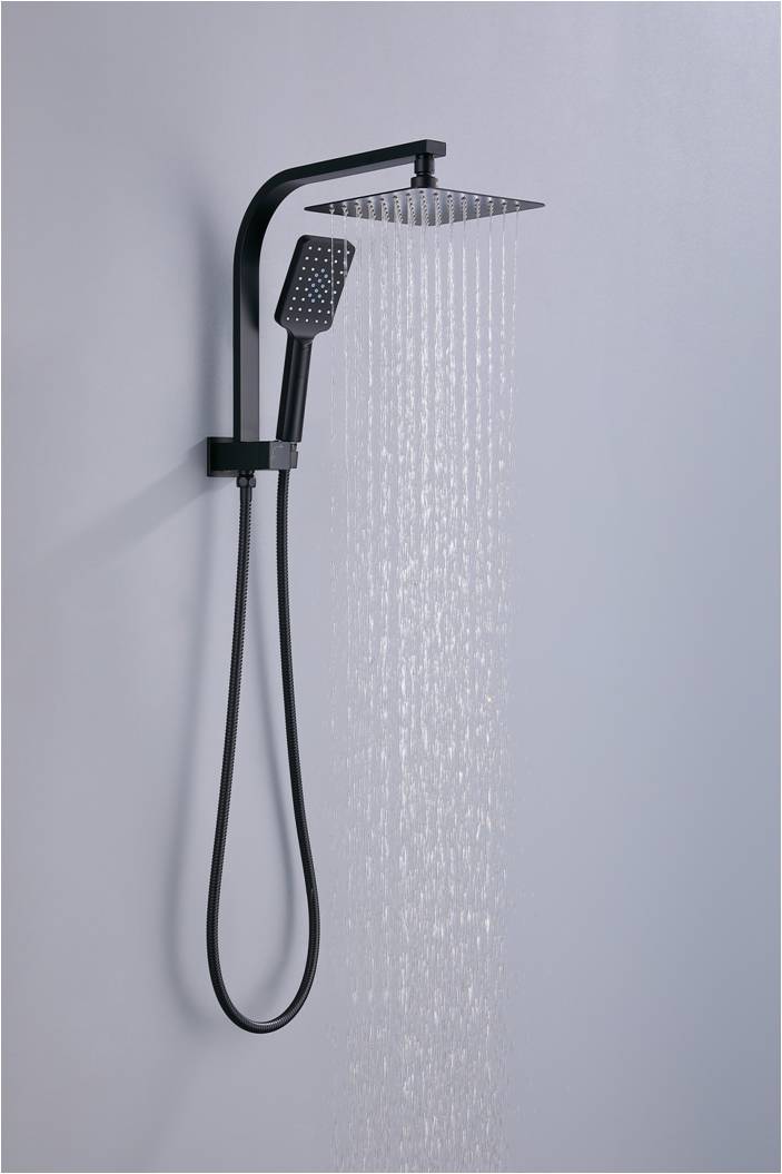 VIVA Compact Rain Shower Square Matte Black - Image 4